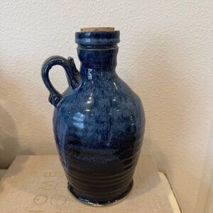 Studio Marked Pottery Ceramic Jug Pitcher Vase Stoneware Primitive Farmhouse